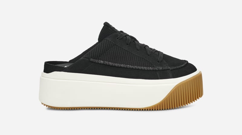Oblečenie UGG ® EZ-Duzzit Mule Sneaker for Women in Black, Size 5, Suede Čierna | 1152756-BLK, 0