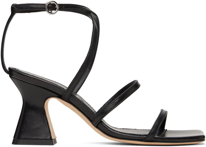 Doplnky Aeyde Aeyde Edda Leather Heeled Sandals Čierna | A11-HS-HLMS75CH152-SS25-800-007