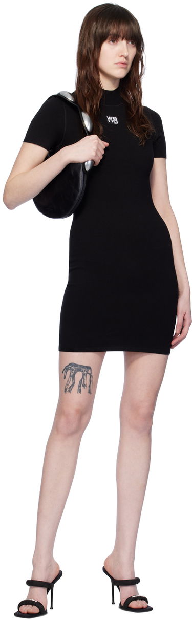 Šaty Alexander Wang Alexander Wang Mock Neck Minidress Čierna | 4KC2206013, 3