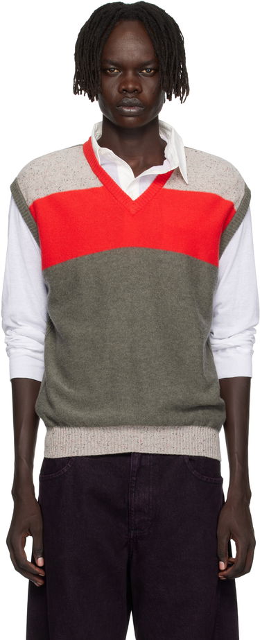 Vesta Eckhaus Latta Eckhaus Latta Striped Knit Racer Vest Rôznofarebný | 8260-EL-PF25-W, 0