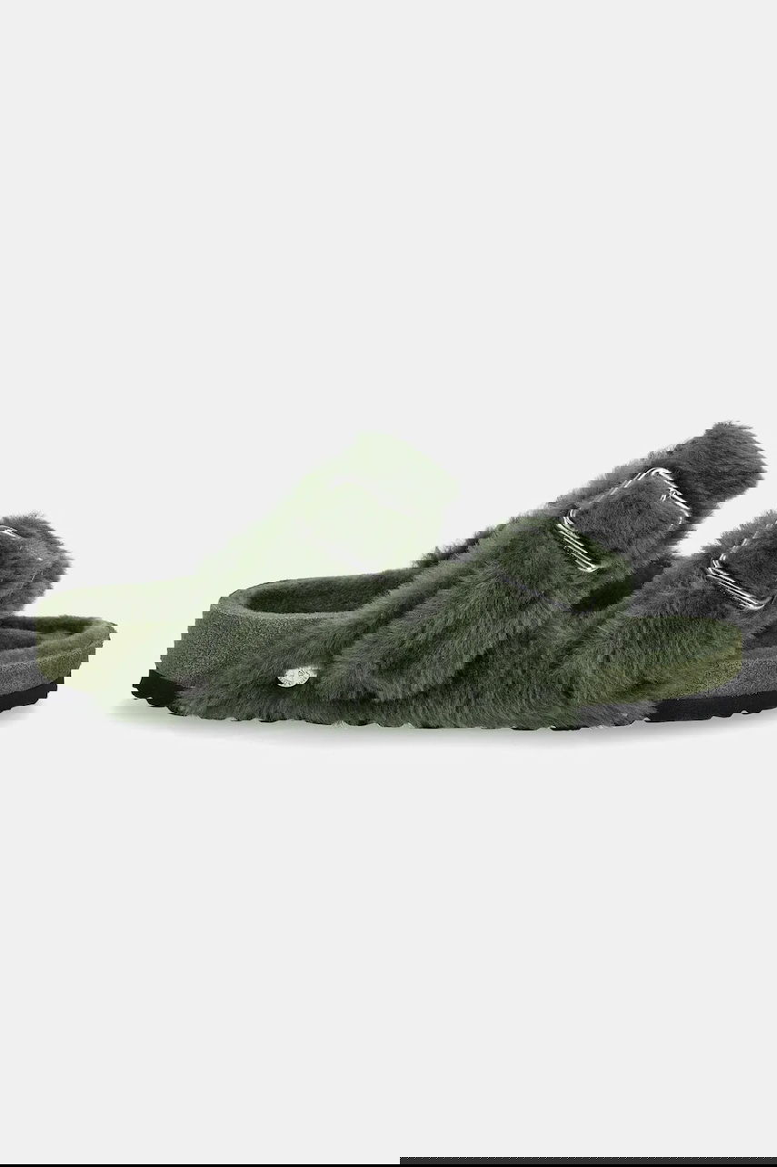Tenisky a topánky Birkenstock Birkenstock 1774 Arizona BB Furry Slides Zelené | 1030001, 1