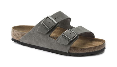 Tenisky a topánky Birkenstock Arizona Nubuck Leather Narrow Fit Sandals Šedá | 1020707, 1