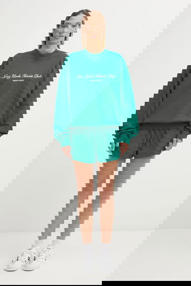 Mikina Sporty & Rich New York Tennis Club Graphic Print Sweatshirt Zelené | ST071621402GR03, 9