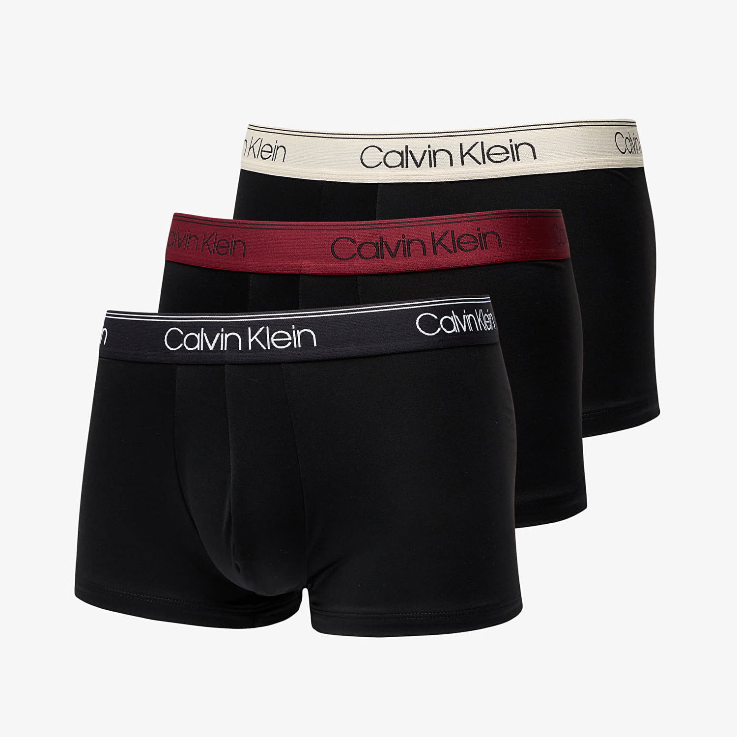 Boxerky CALVIN KLEIN Low Rise Trunk 3-Pack Black Čierna | NB2569A Q84, 0