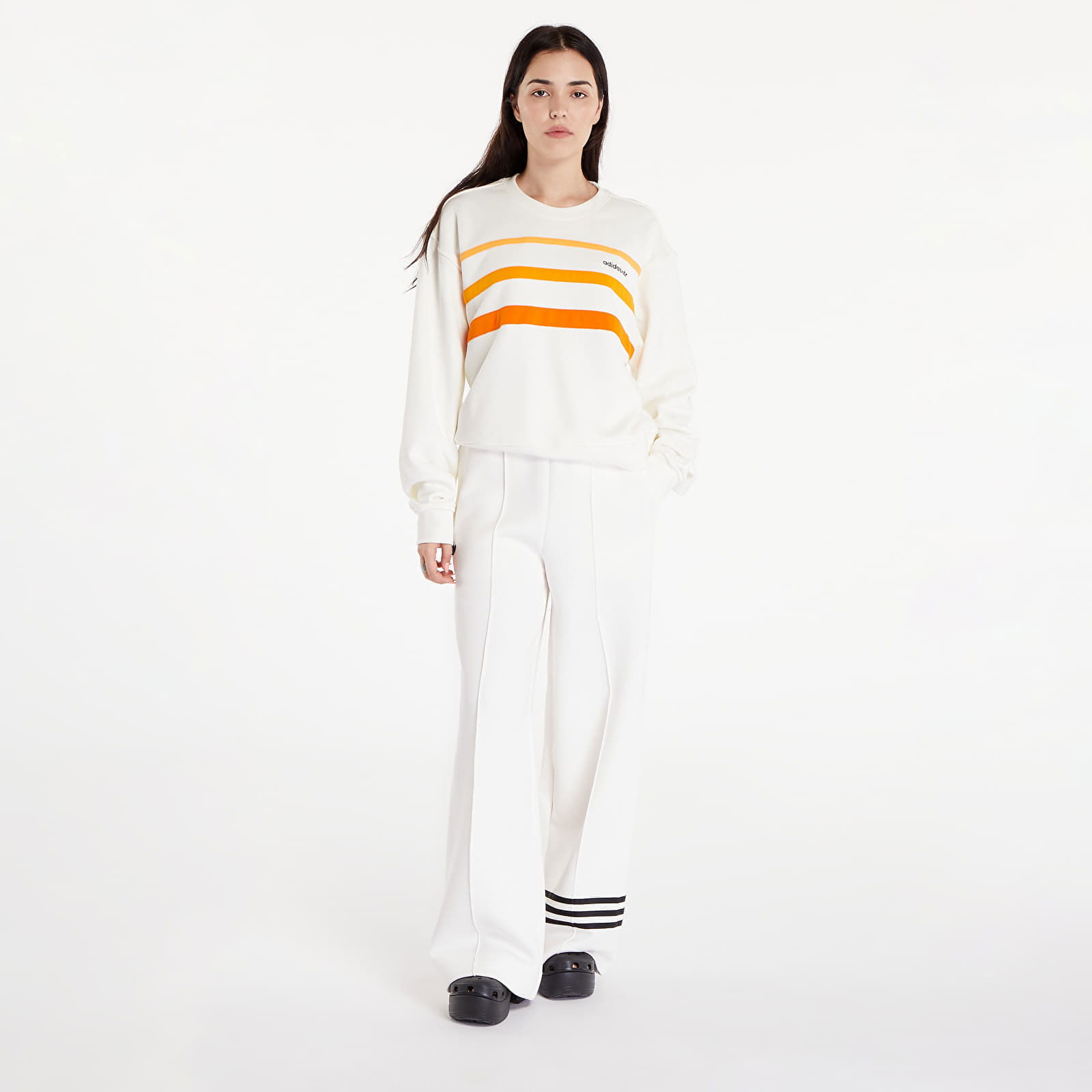 Sweatshirt Off White / Eqt Orange