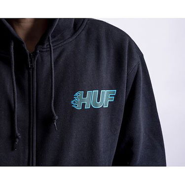 Mikina HUF Enforcer Hoodie Black Čierna | pf00522-black, 2