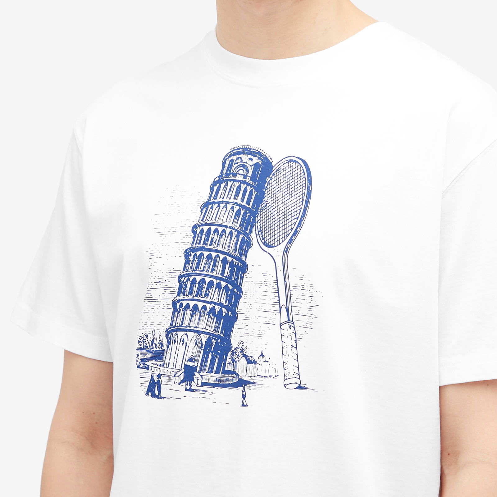 Palmes Tower Graphic T-Shirt, Size Large