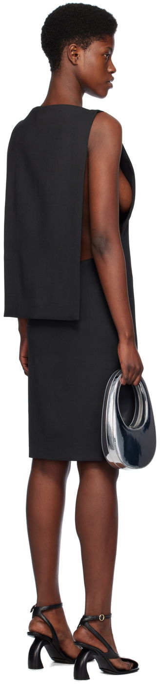 Šaty Coperni Coperni Cape Minidress Čierna | COPR94111, 2