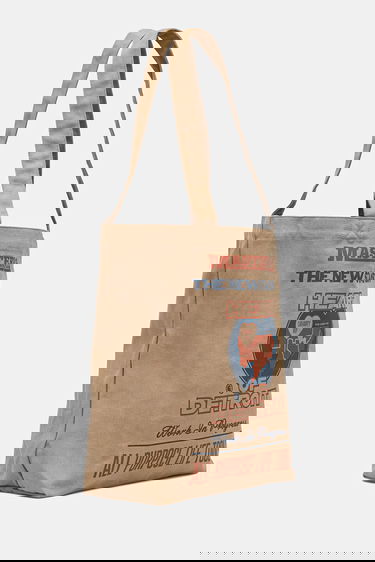 Tote bag Carhartt WIP Work In Progress Heart of Detroit Canvas Graphic Tote Arcan Print Béžová | I033975.34GXX, 4