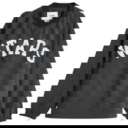 Applique Pullover Track Top Black