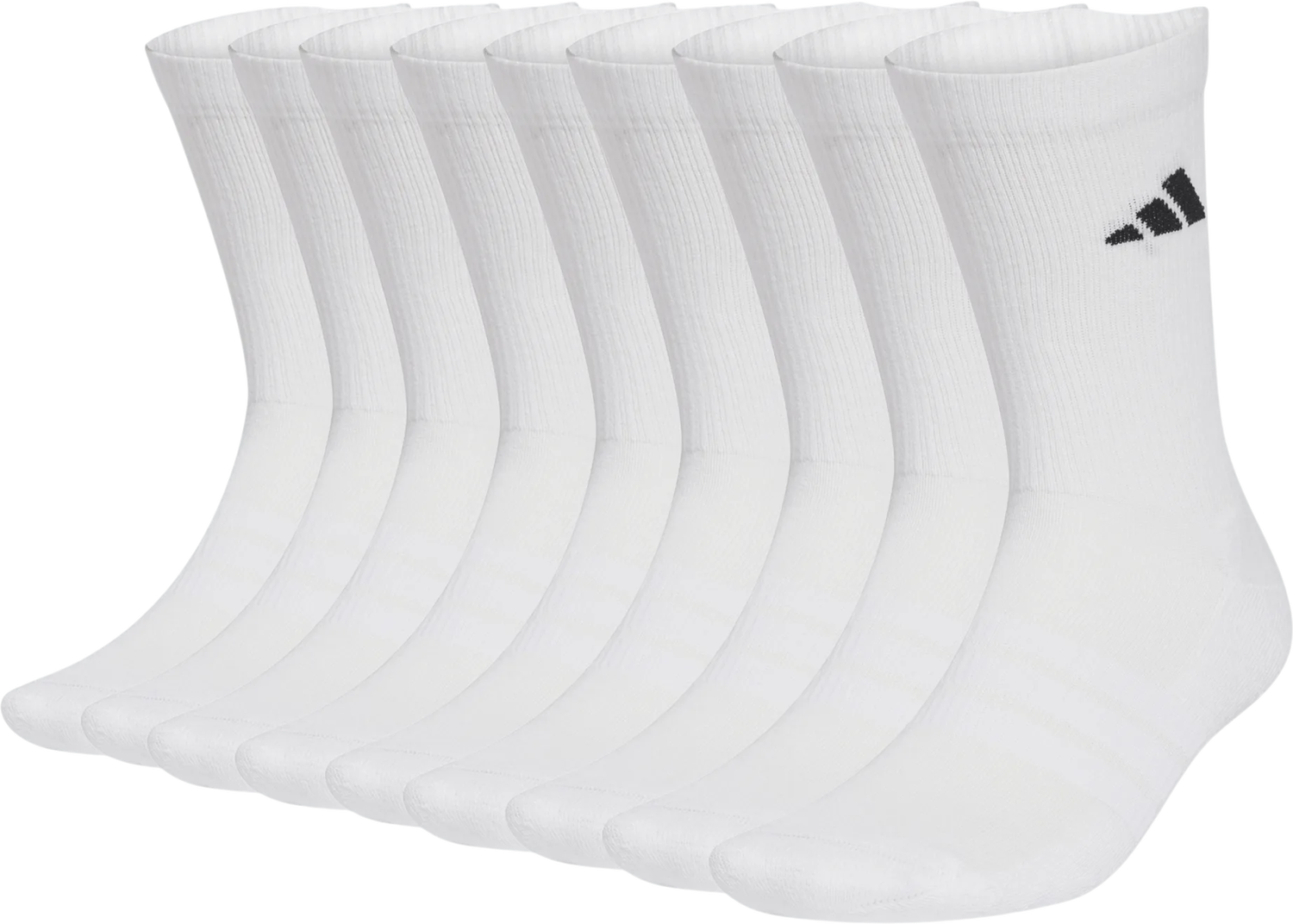 Ponožky adidas Performance ESSENTIALS CUSHIONED CREW Socks 10-Pack Biela | KF9095, 1