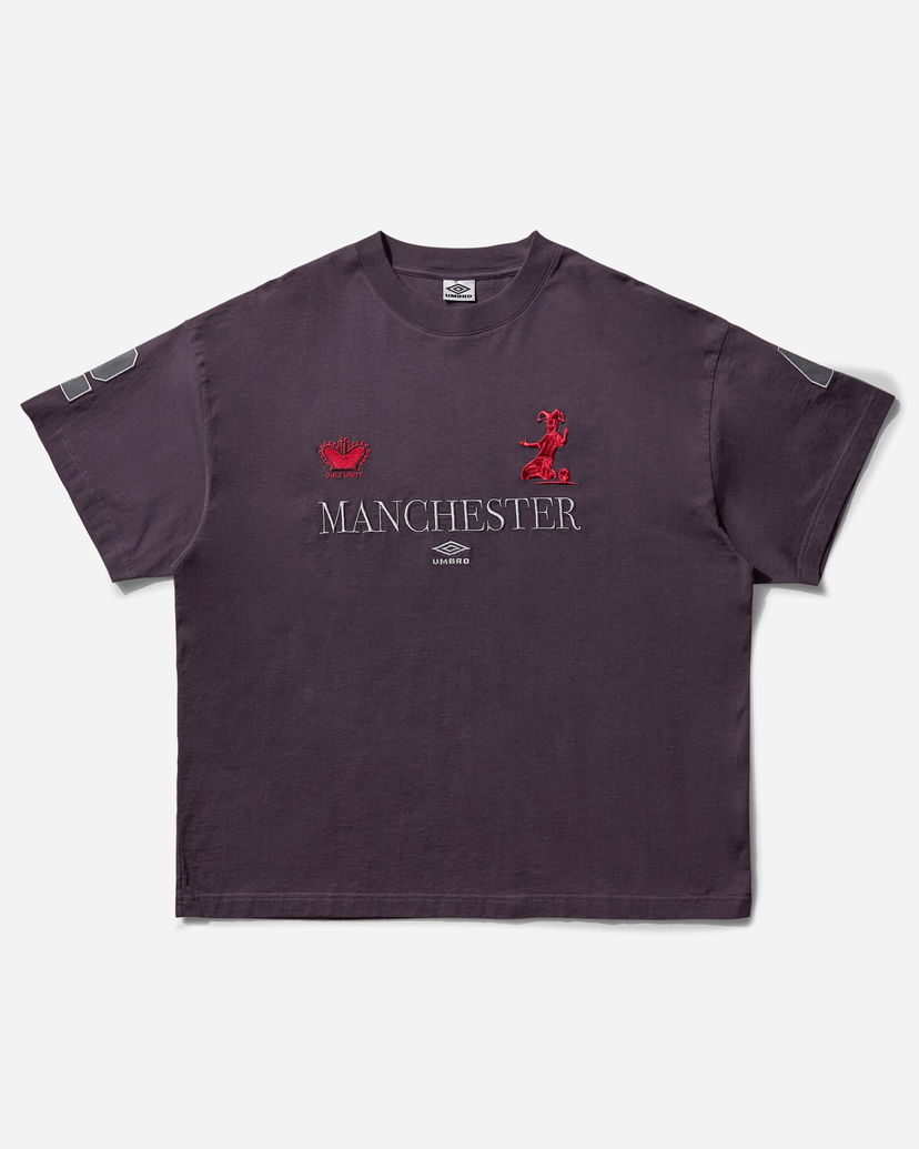 Tričko Umbro Manchester Embroidered Crown and Jester T-Shirt Fialová | UBMW0397JY121 PLE0003