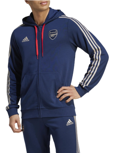 Mikina adidas Performance Arsenal DNA Full-Zip Hoodie Navy | hz2071