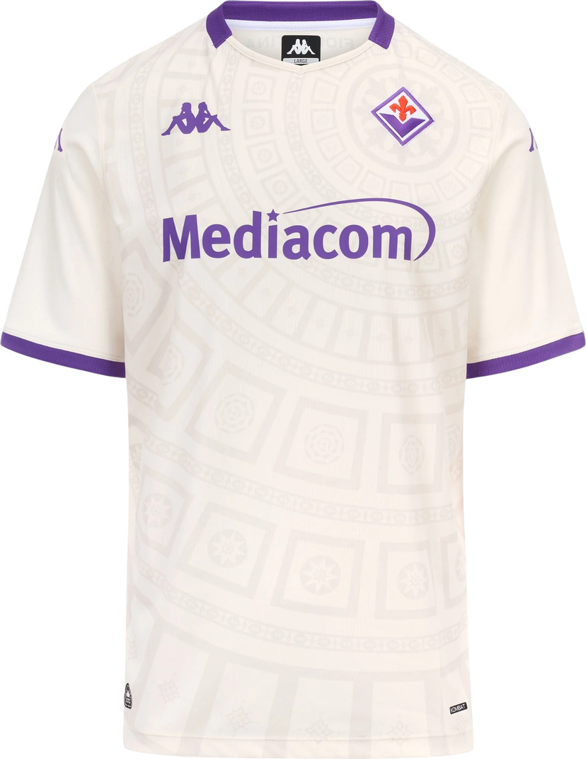 Dres Kappa Kappa Fiorentina Away Jersey 2025/26 Biela | 38234zw-a08