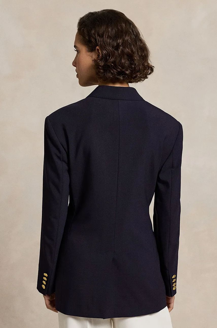 Bunda Polo by Ralph Lauren Double-Breasted Blazer Modrá | 211952717, 1