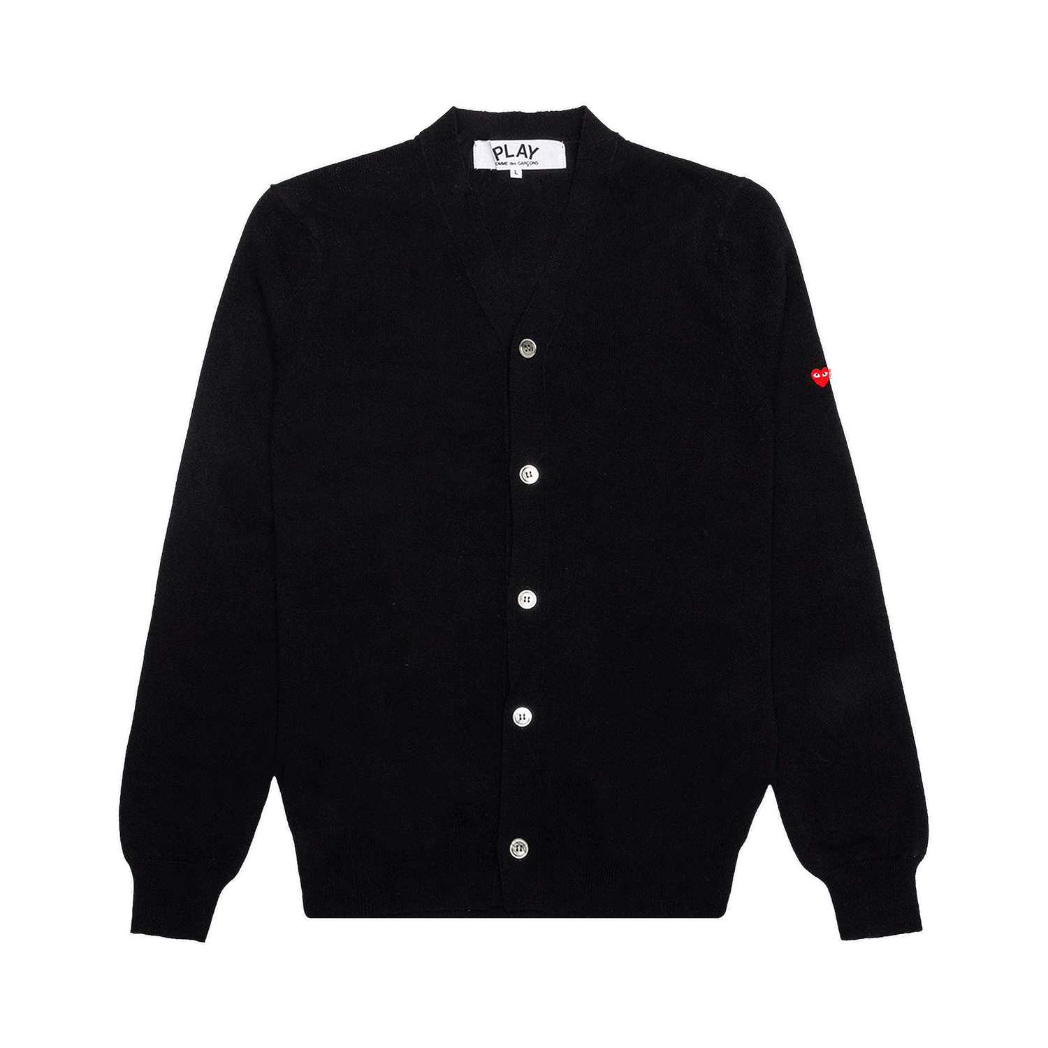 Sveter Comme des Garçons PLAY Small Heart Cardigan Čierna | AZ N042 051 1, 0