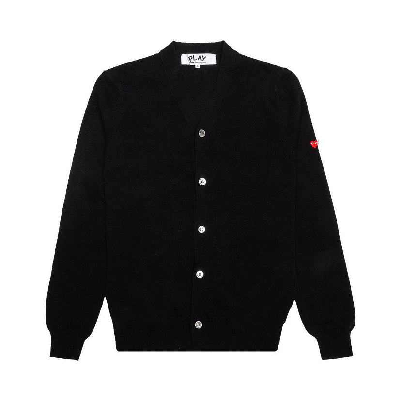 Sveter Comme des Garçons PLAY Small Heart Cardigan Čierna | AZ N042 051 1