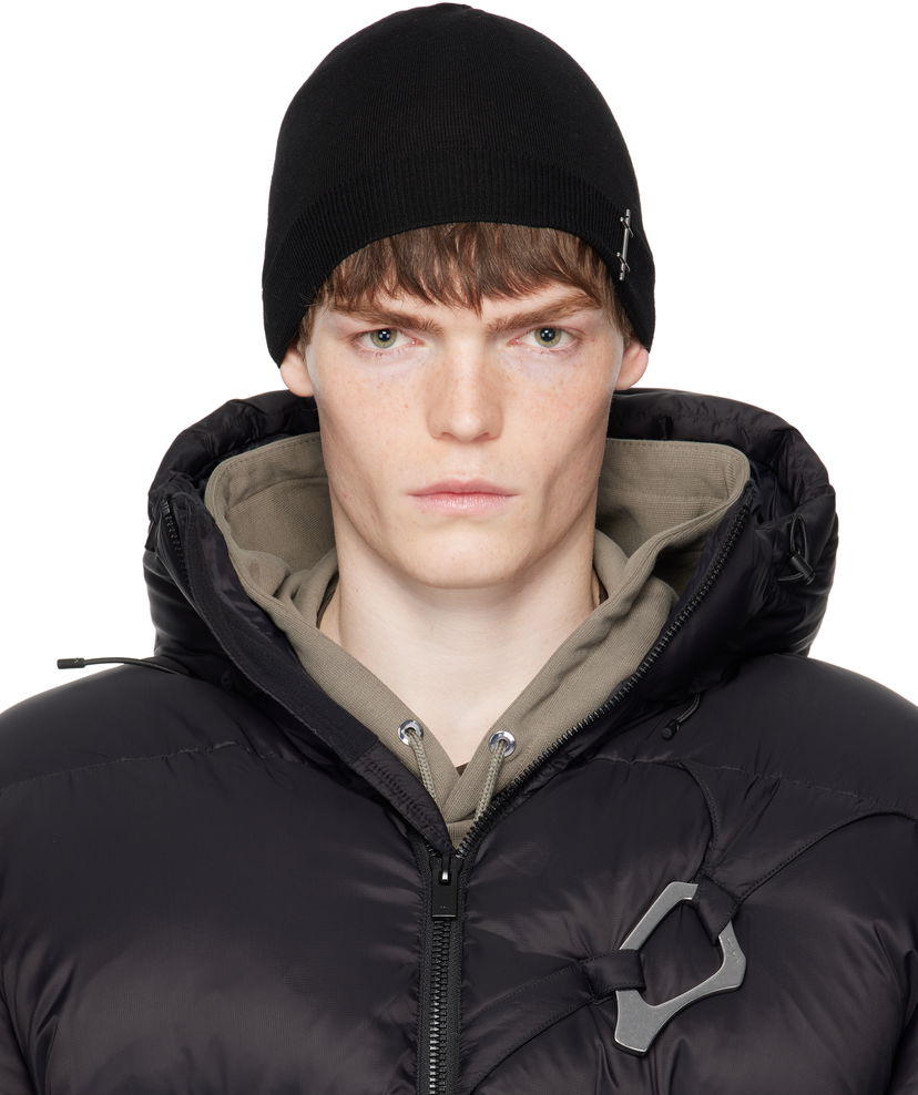 Kulicha HELIOT EMIL HELIOT EMIL Fresnel Wool Beanie Čierna | PREAW25_16_120_BLK01
