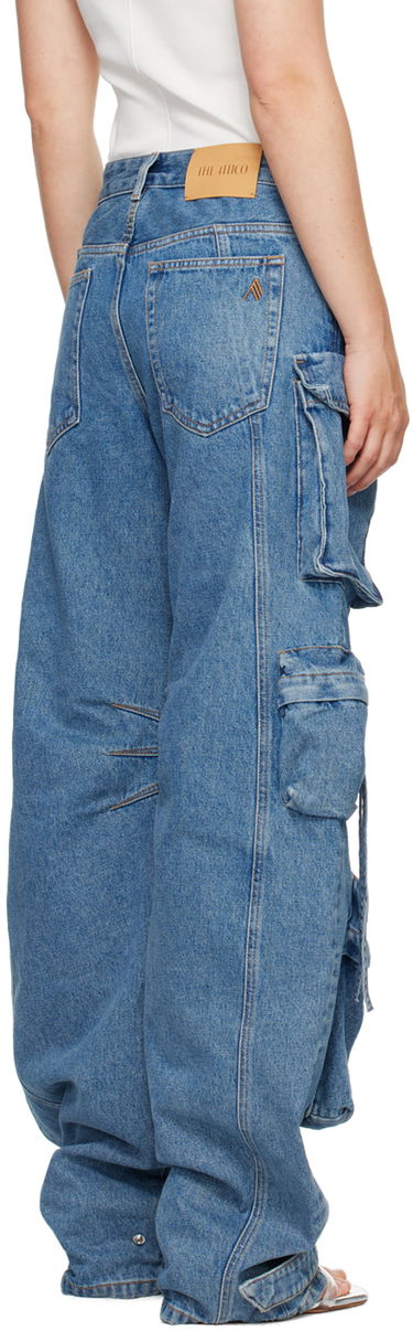 Džínsy The Attico Attico Fern Cargo Wide-Leg Jeans Modrá | 247WCP84 D049, 2