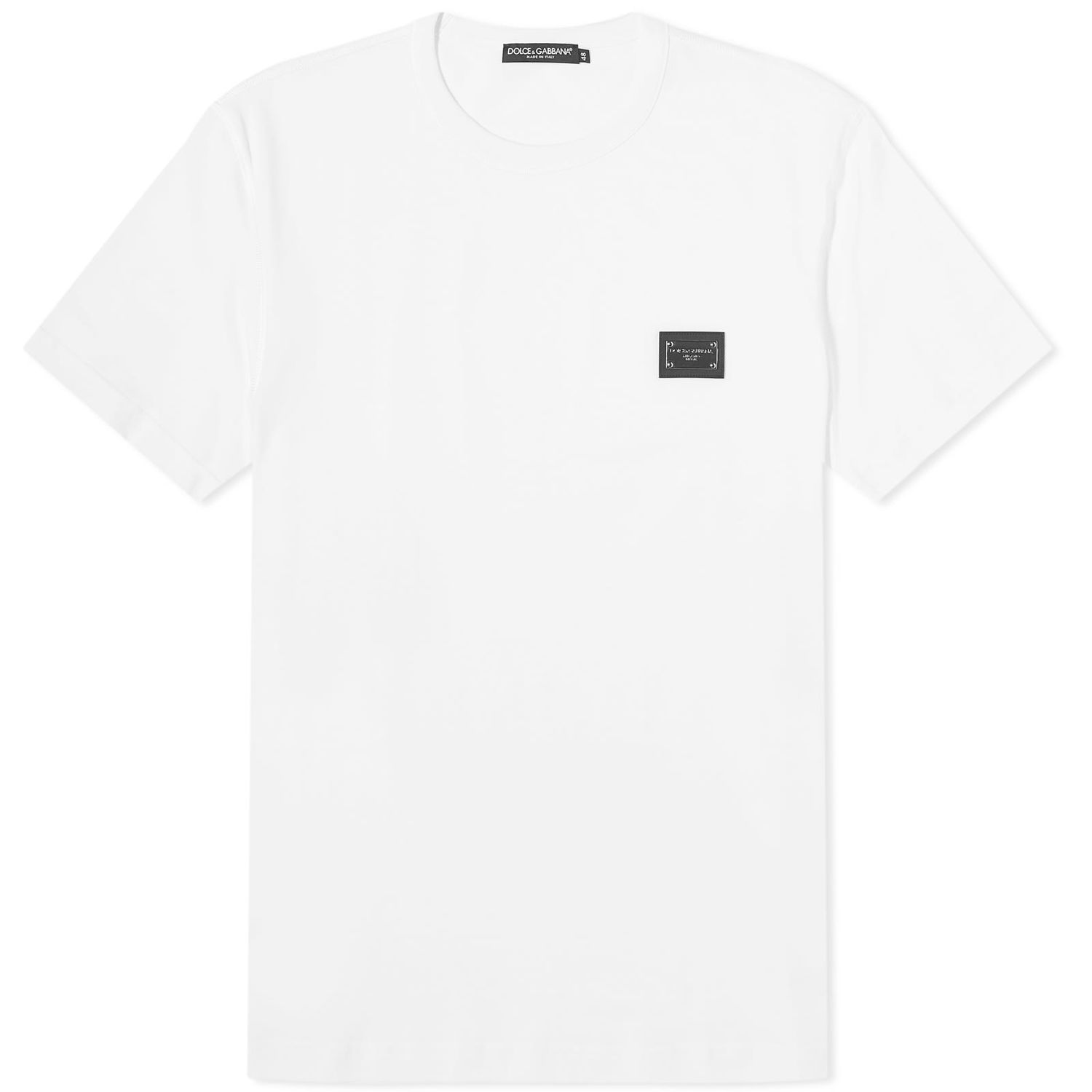 Tričko Dolce & Gabbana Plate Crew Neck T-Shirt White Biela | G8PT1TG7F2I-W0800, 0