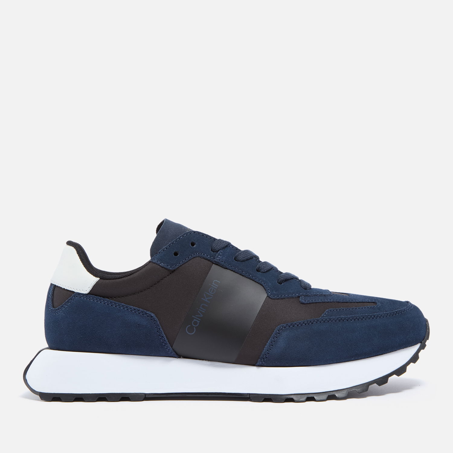 Tenisky a topánky CALVIN KLEIN Men's Suede Running Trainers - UK 7 Navy | HM0HM00497, 0
