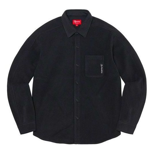 Košeľa Supreme Polartec Fleece Button-Up Shirt Čierna | SUP-FW21-358