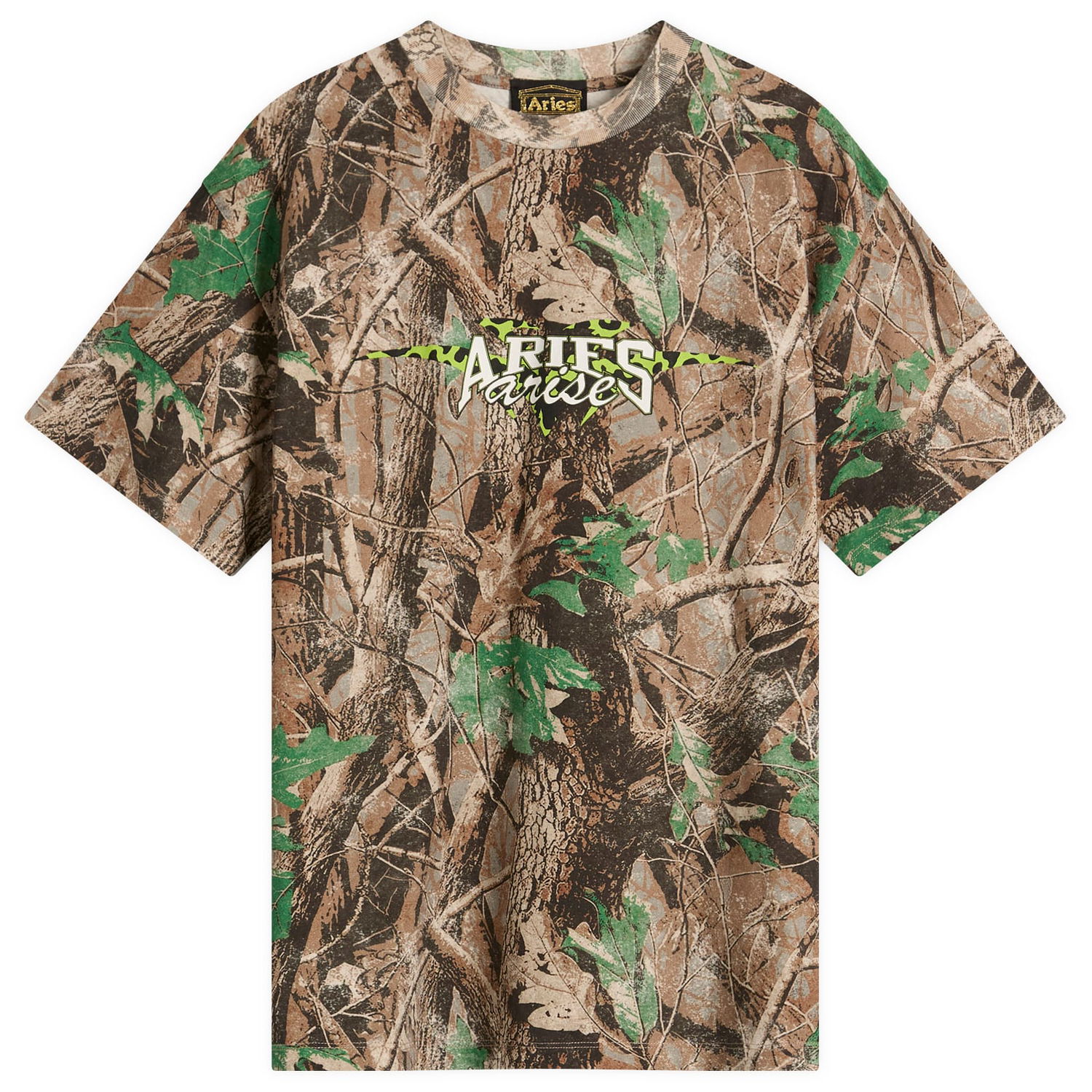 Tričko Aries Aries Moto Dodgem T-Shirt Camo Hnedá | EN60004-01, 1