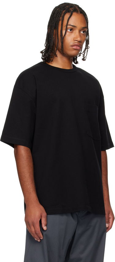 Tričko LEMAIRE Boxy Short Sleeve T-shirt with Chest Pocket Čierna | TO1382 LJ1022, 1