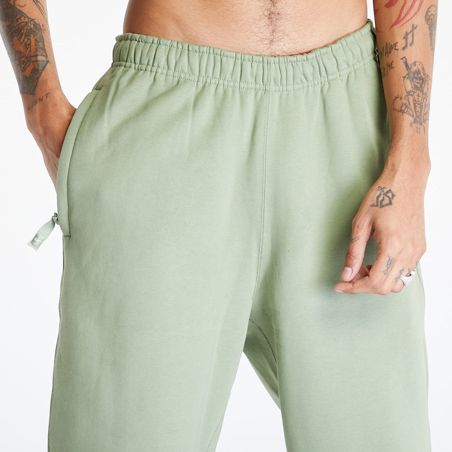Tepláky Nike Lab Solo Swoosh Fleece Pants Zelené | DX1364-386, 1