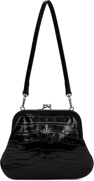 Kabelka Vivienne Westwood Vivienne Westwood Vivienne's Crocodile Embossed Clutch Čierna | 4B01000AW-L0098-, 0