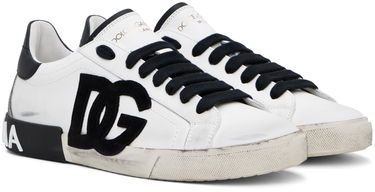 Tenisky a topánky Dolce & Gabbana Off-White Portofino Vintage Sneakers Biela | CS2203AO277, 3