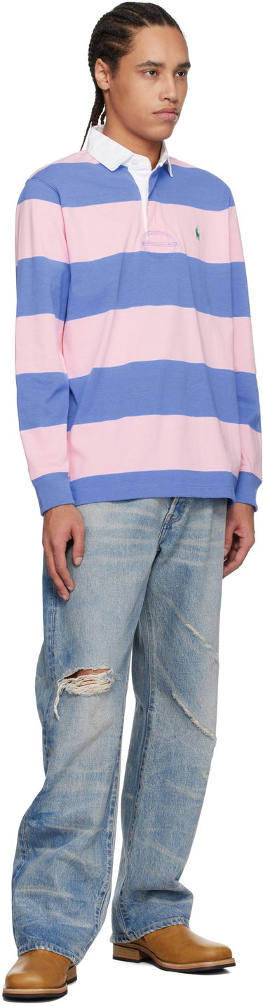 Polo tričko Polo by Ralph Lauren Polo Ralph Lauren 'The Iconic Rugby' Shirt Ružová | 710900566018, 3