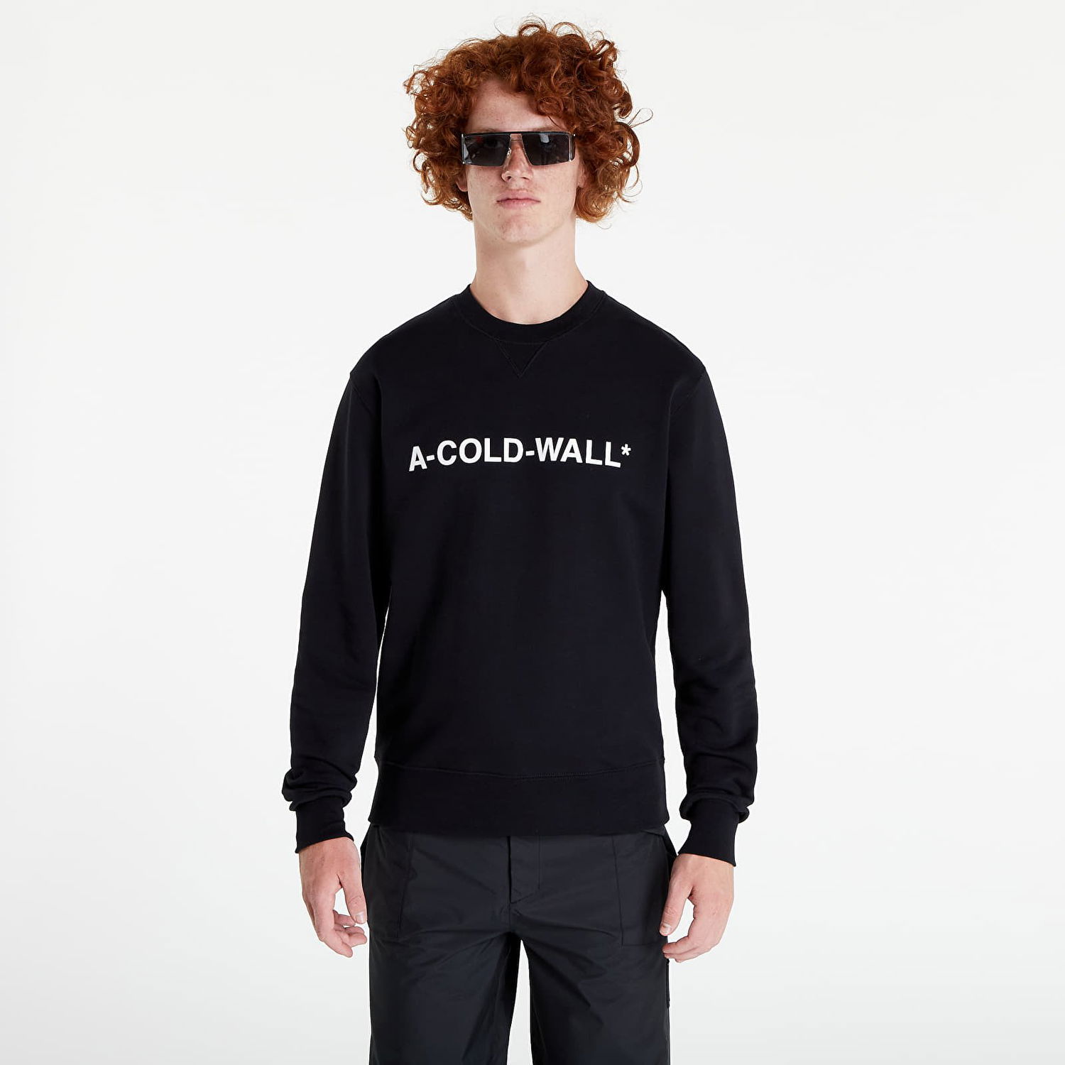 Mikina A-COLD-WALL* Essential Logo Crewneck Čierna | ACWMW082 Black, 0