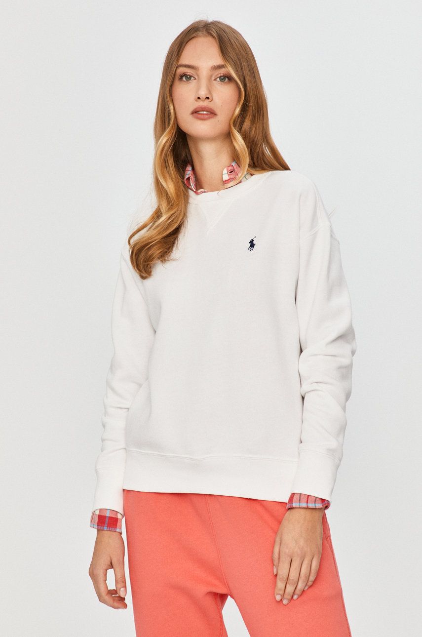 Mikina Polo by Ralph Lauren Embroidery Sweater Biela | 211794395002, 0