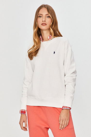 Mikina Polo by Ralph Lauren Embroidery Sweater Biela | 211794395002, 0