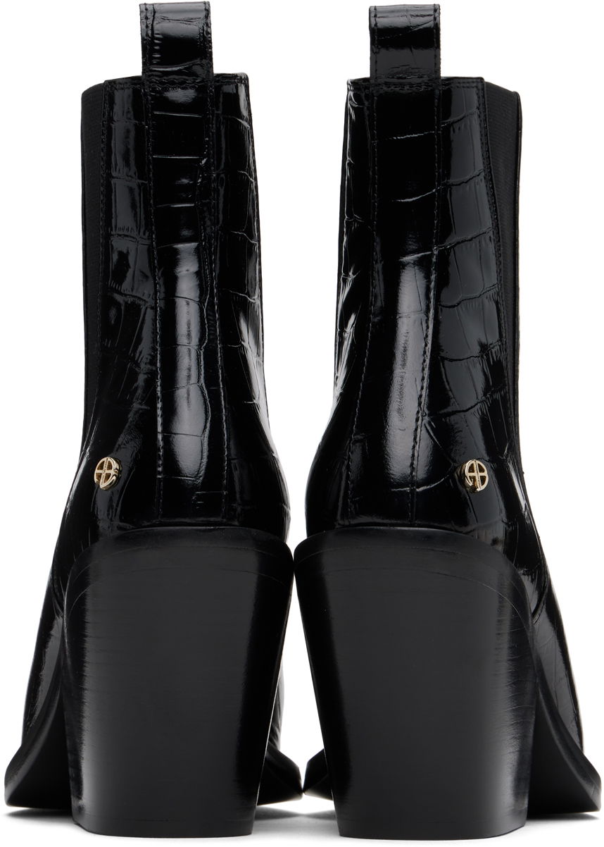 Tenisky a topánky Anine Bing Bekah Black Leather Chelsea Boots Čierna | A-14-10194-010, 1