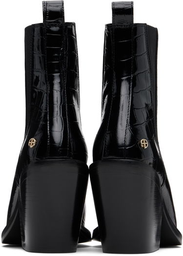 Tenisky a topánky Anine Bing Bekah Black Leather Chelsea Boots Čierna | A-14-10194-010, 1