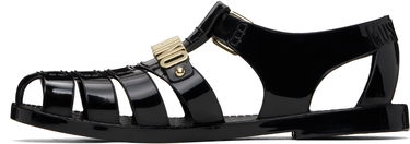 Doplnky Moschino Moschino Jelly Lettering Logo Sandals Čierna | MA16501G1M M20 000, 2
