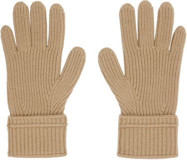 Rukavice Burberry Burberry Wool Gloves with Logo Patch Béžová | 8114594, 1