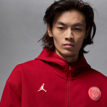 Mikina Nike Paris Saint-Germain Full-Zip Hoodie Červená | HQ2198-659, 2