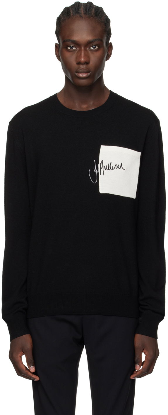 Sveter JW Anderson Embroidered Sweater Čierna | KW1100-YN0008, 0