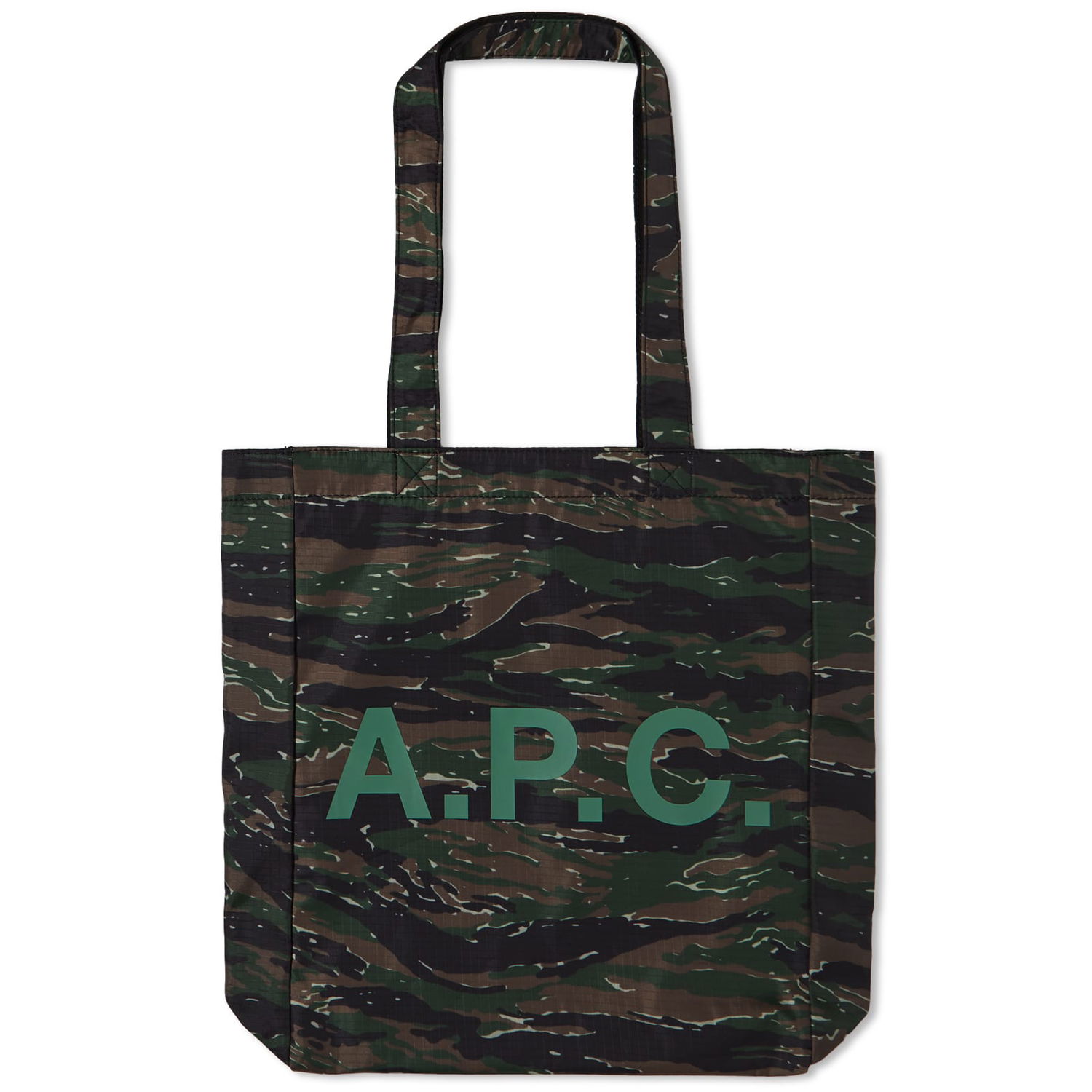 Tote bag A.P.C. Lou Reversible Tote Bag Zelené | COGXE-M61442-JAA, 0