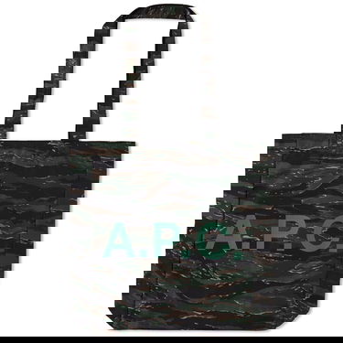 Tote bag A.P.C. Lou Reversible Tote Bag Zelené | COGXE-M61442-JAA, 0