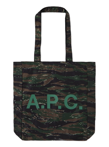 Tote bag A.P.C. Lou Reversible Tote Bag Zelené | COGXE-M61442-JAA