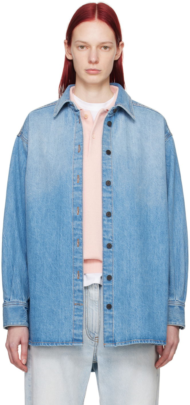 Košeľa The Row Oversized Denim Shirt Modrá | 5947-W1984, 0