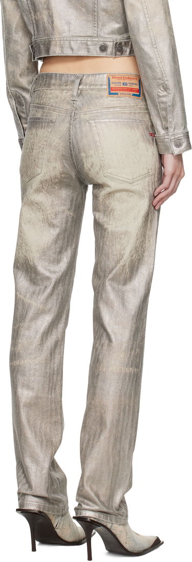 Džínsy Diesel Metallic Straight Jeans Metalická | A14797 0CBCZ, 2