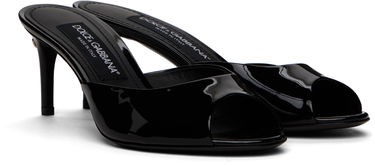 Tenisky a topánky Dolce & Gabbana Patent Leather Mules Čierna | CR1757 A1471, 3