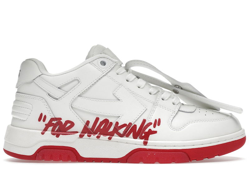 Tenisky a topánky Off-White Out Of Office "OOO" Low Tops For Walking White White Red SS22 Biela | OMIA189S22LEA0030125, 0