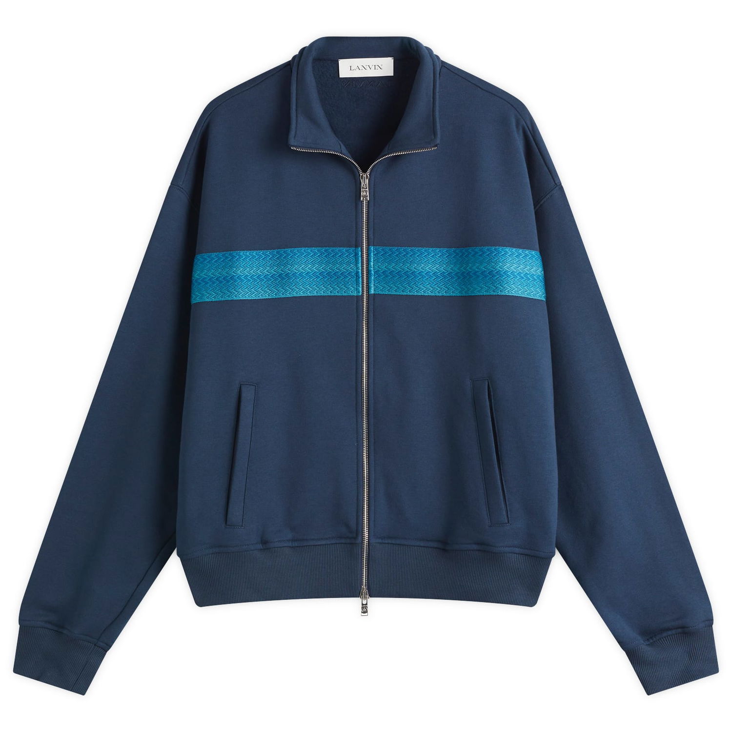 Mikina LANVIN Lanvin Curb Zipped Track Jacket Modrá | RM-JA0082-J212-P25-281, 0