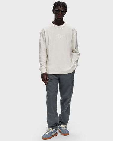Tričko CALVIN KLEIN CITY GRID LS TEE Biela | J30J325647YBI, 1